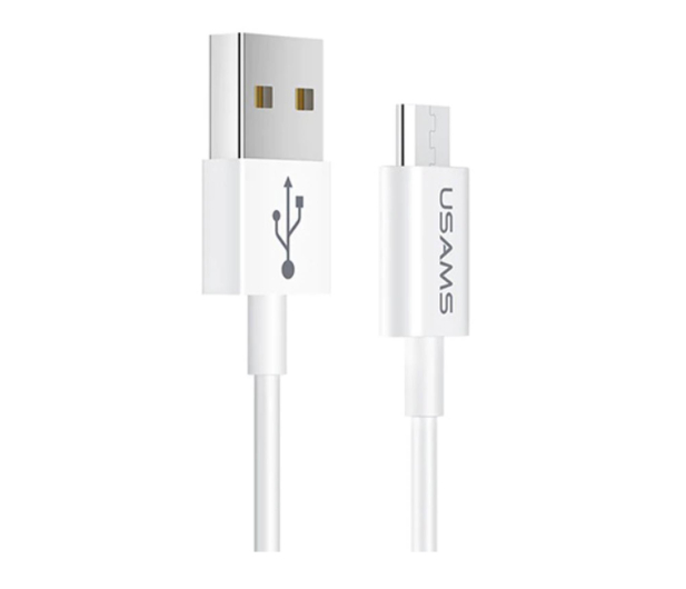 USAMS Kabel U23 microUSB 2A Fast Charge 1m biały - 1569116 - zdjęcie